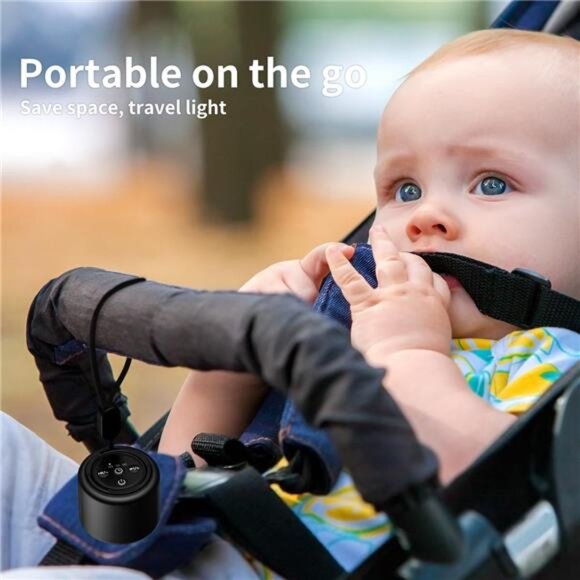 Mini Portable Sound Machine White Noise Machine with 30 Soothing Sounds Travel - Picture 3 of 8